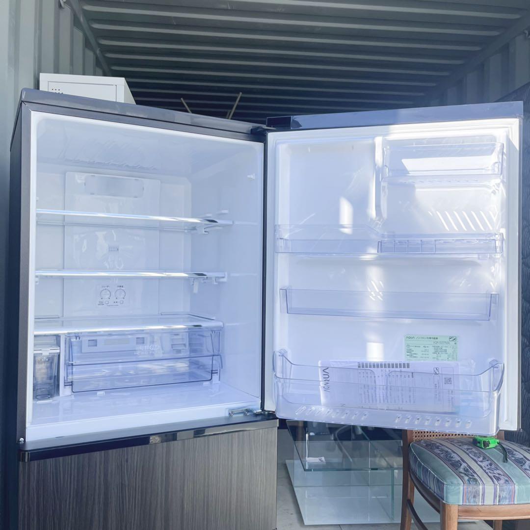 専用取付無料！AQUA旬鮮チルド・自動製氷搭載！木目調ブラウン3ドア冷蔵庫！