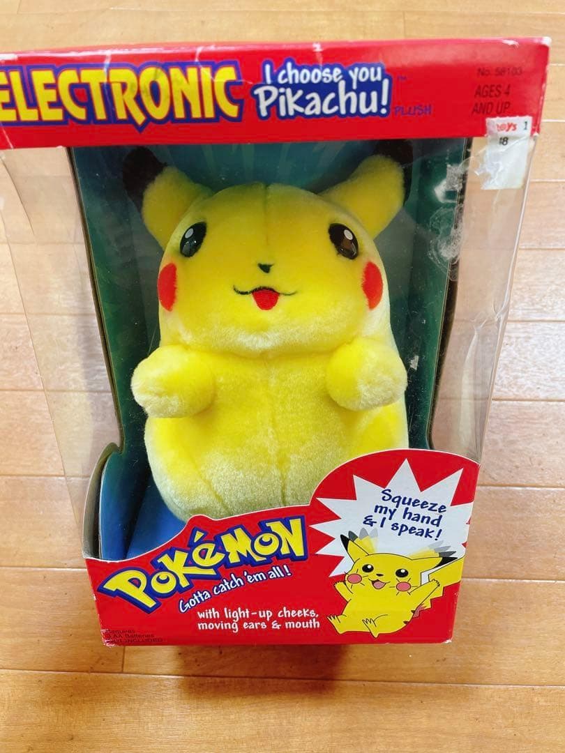 Hasbro ピカチュウ ぬいぐるみ ELECTRONIC PLUSH 1989