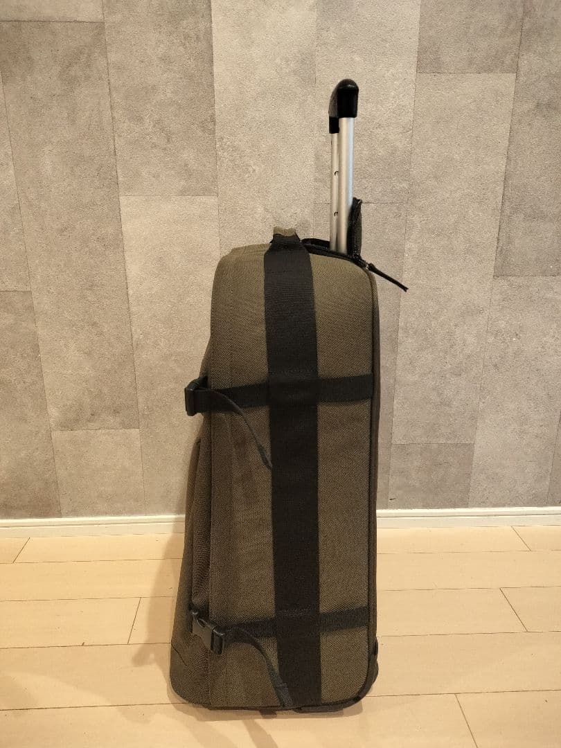 【美品】無印良品 撥水ソフトキャリーケース 40L　カーキ色