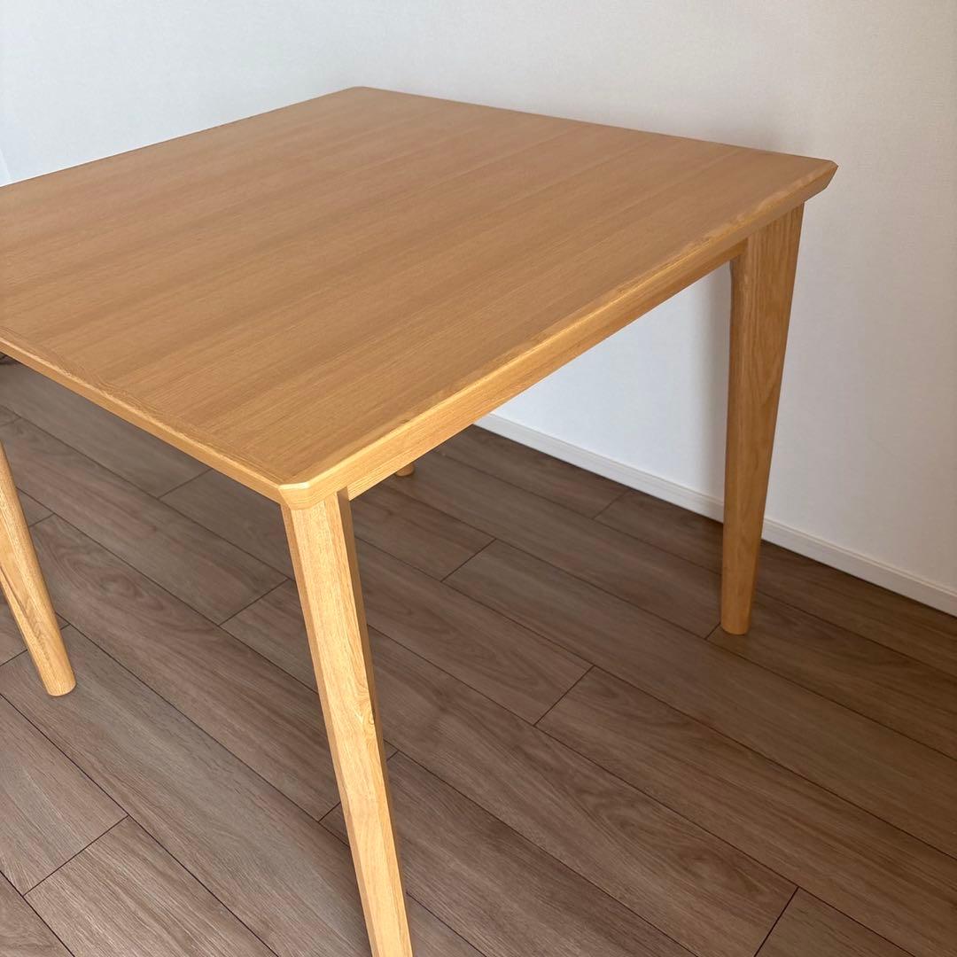 【マロン】ニトリ ダイニングテーブル(ロレイン5 80 LBR)