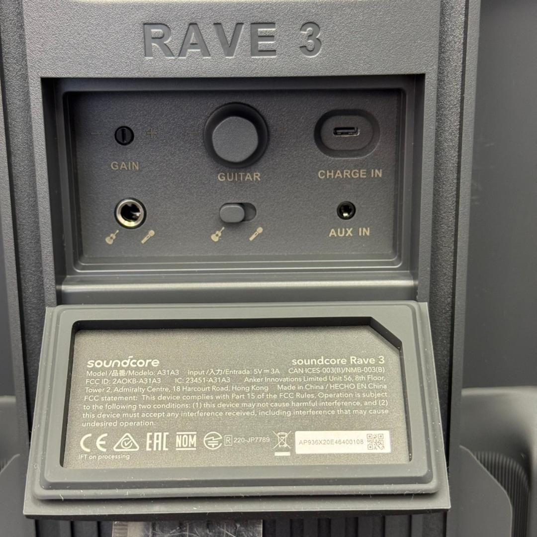 ☆Anker　SOUNDCORE　RAVE3　カラオケスピーカー　BTスピーカー