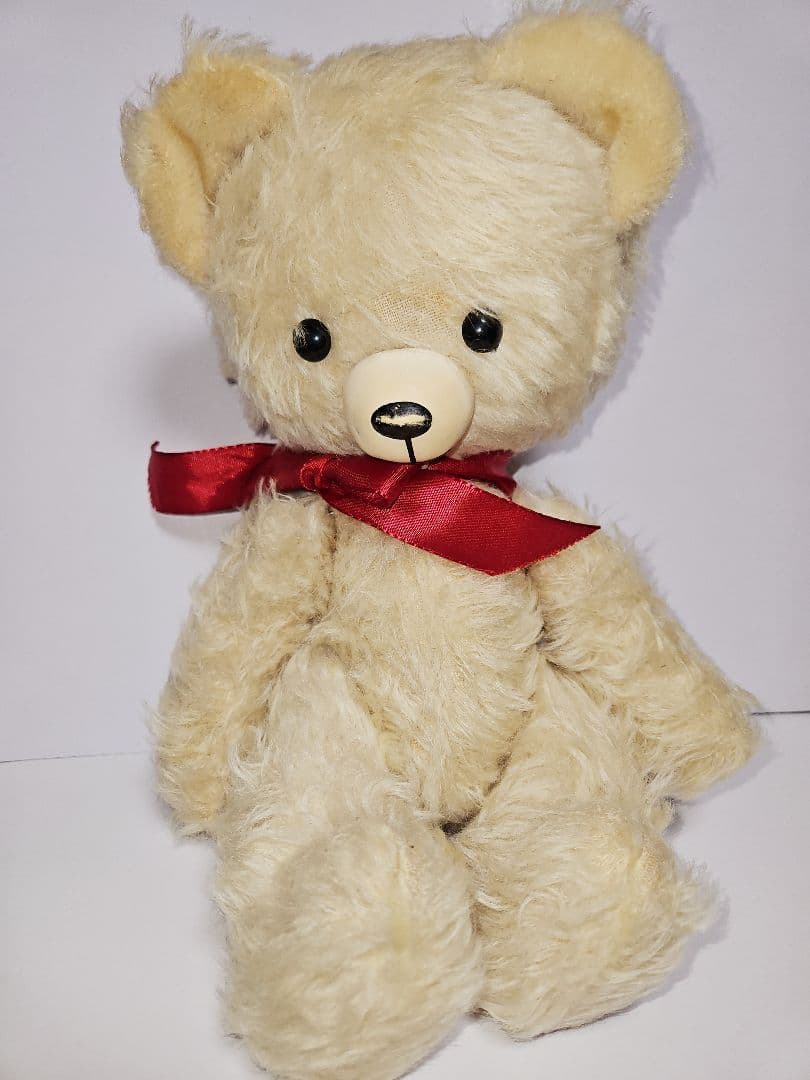 DDRベア レアカラー クリーム色 テディベア 東ドイツ