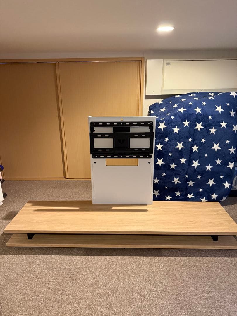 【注意】レグザ　純正　壁寄せテレビスタンド　ローボード　壁掛け　テレビ台