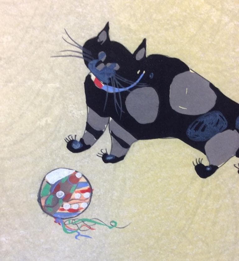 美品 フジ子・ヘミング 「猫十態 スージィー」直筆サイン・限定15/200 木版