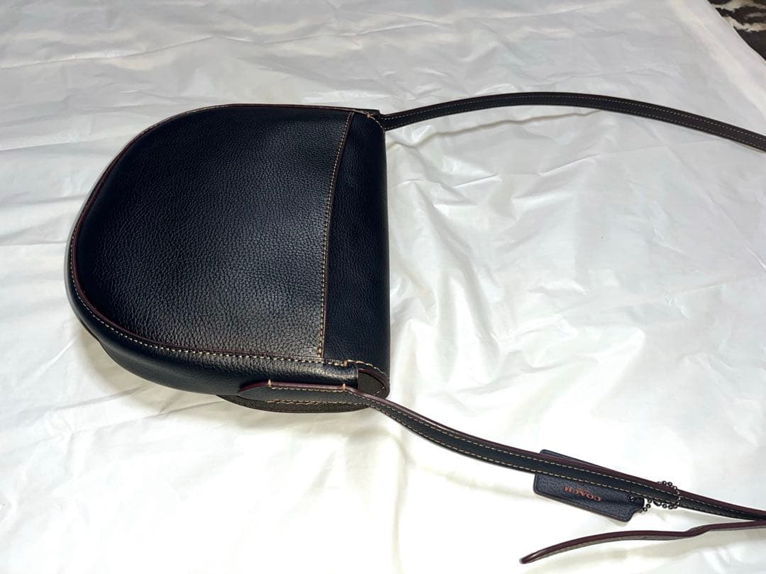 COACH ショルダーバッグ キースヘリング レザー ブラック