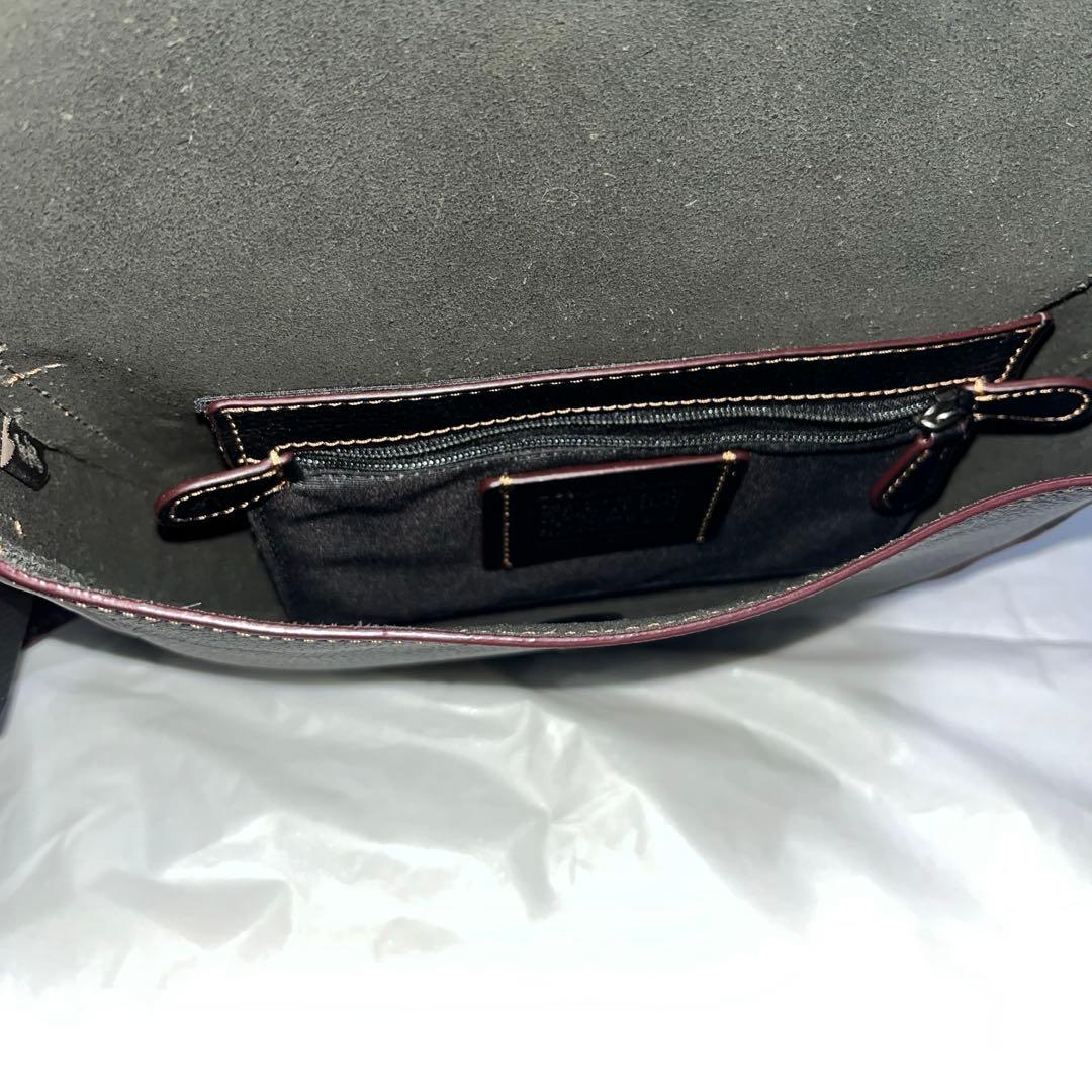 COACH ショルダーバッグ キースヘリング レザー ブラック