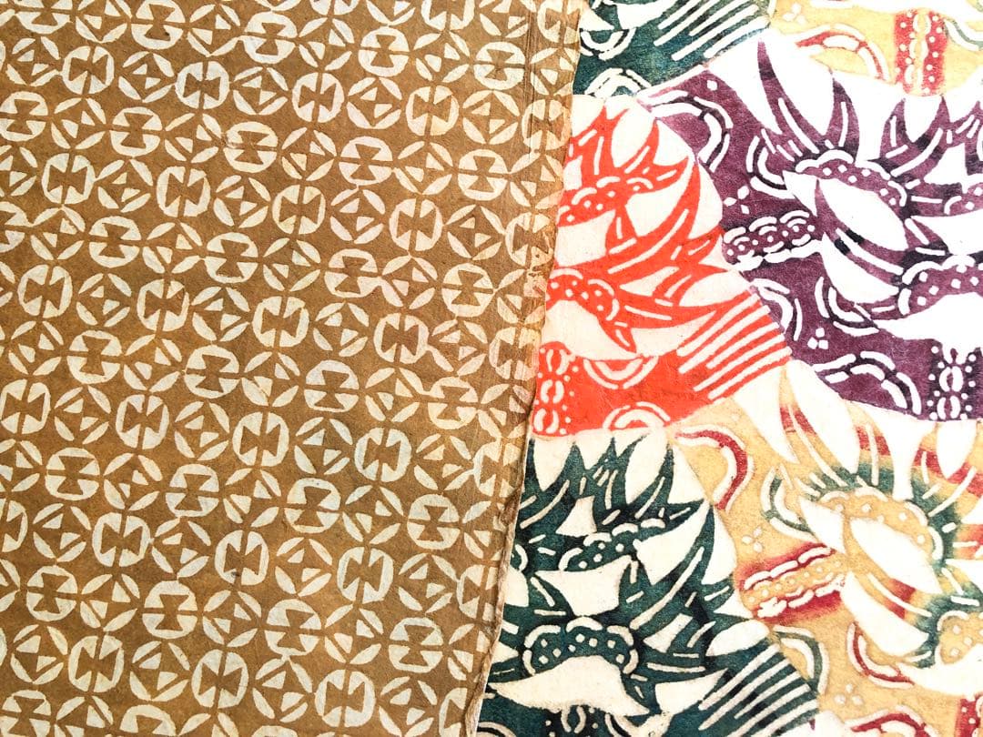 小島悳次郎￼ 型染 紅型染 14枚