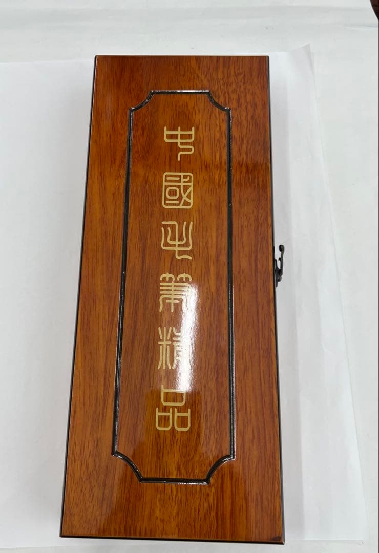 中国製 毛筆 5本セット 木製収納箱　未使用　極美品！値下げ！