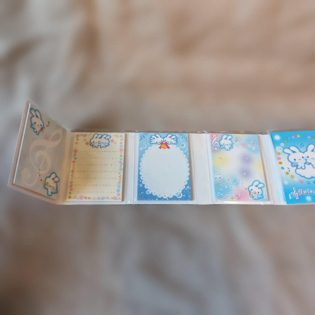 新品　San-X ツインエンジェル うさぎ パタパタメモ 平成レトロ 2004