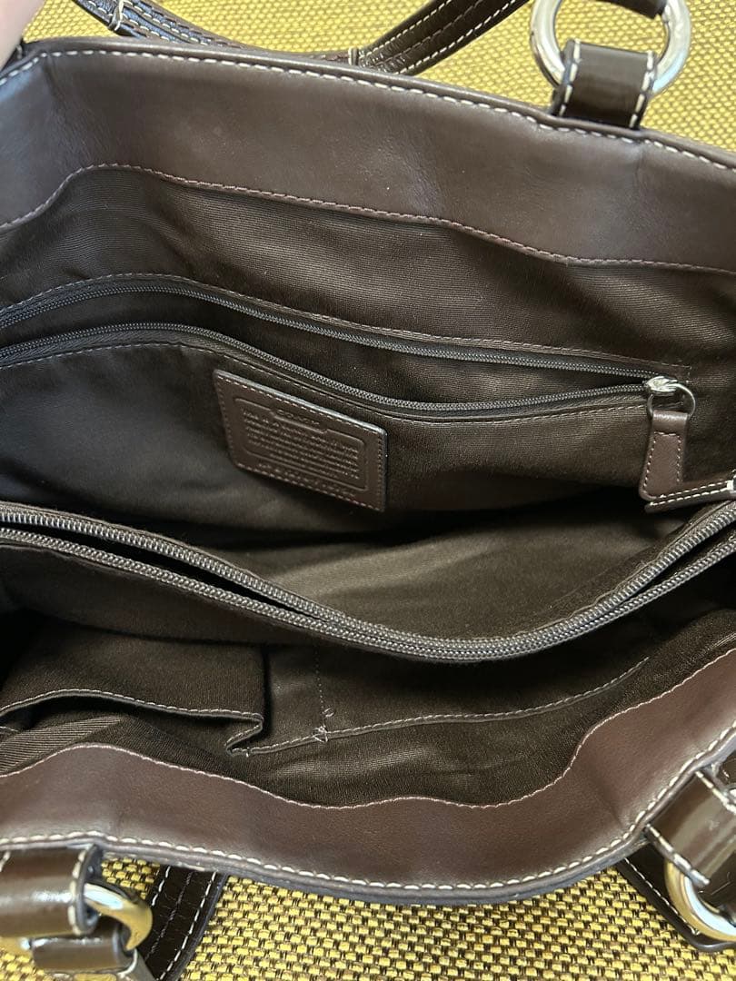 COACH ショルダーバッグ シグネチャー ブラウン