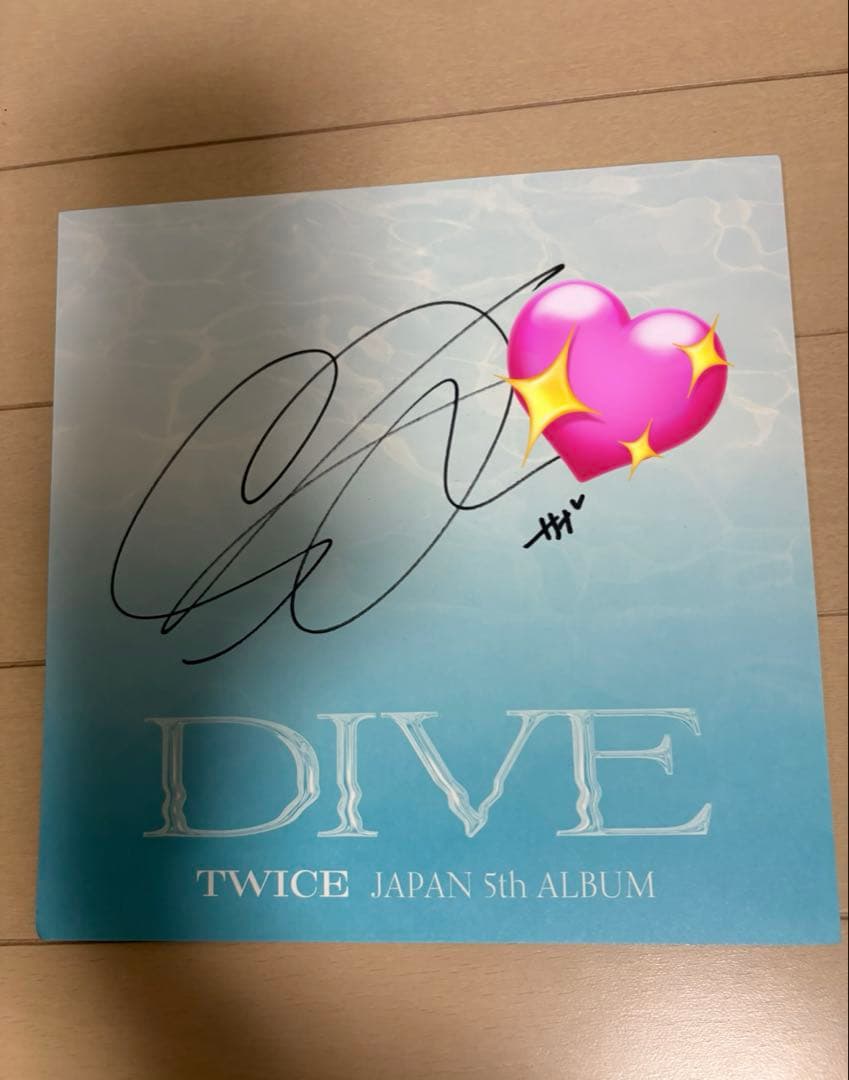 TWICE サナ DIVEリリースイベント 直筆サイン