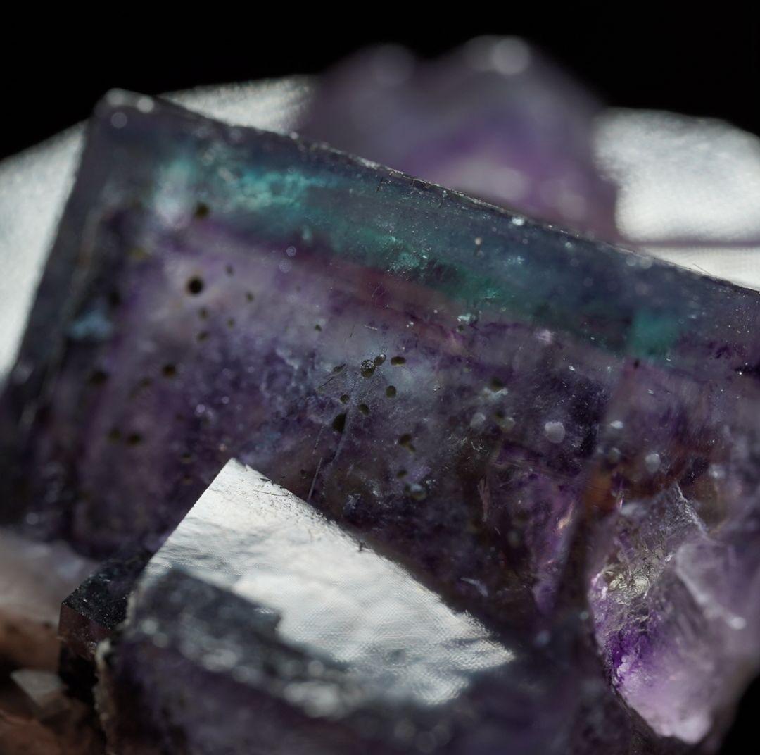 バイカラー ヤオガンシャン フローライト 鉱物標本 蛍石