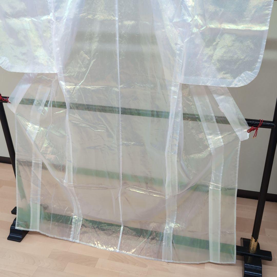 踊り着物、 オーガンジー 真珠パール色