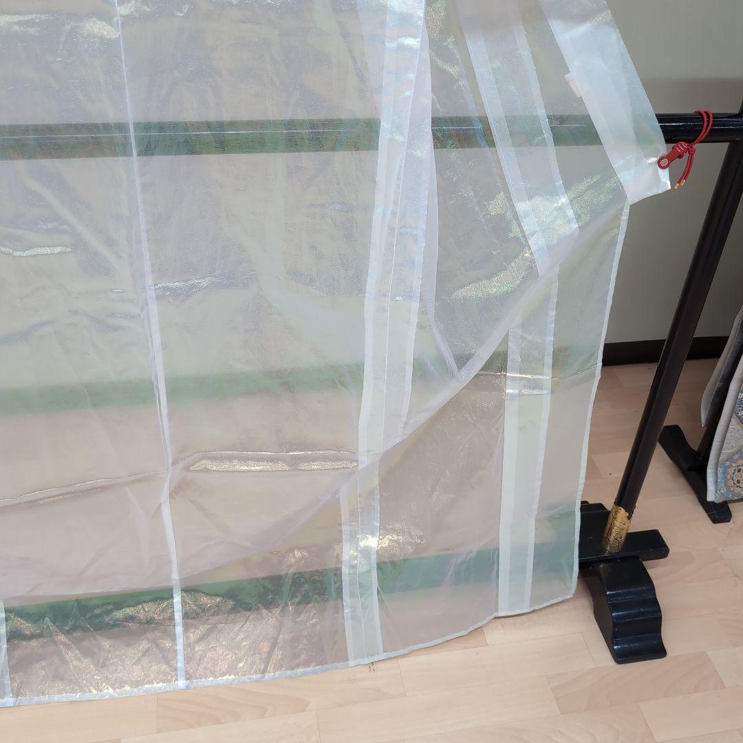 踊り着物、 オーガンジー 真珠パール色