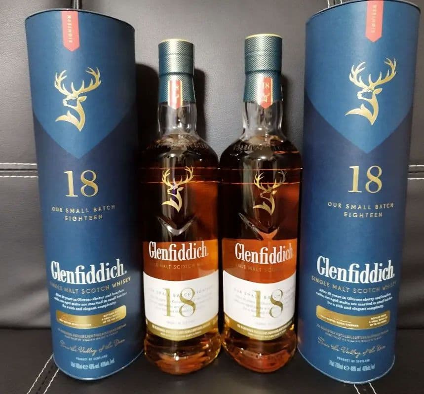 Glenfiddich 18年 シングルモルトウイスキー 700ml2本