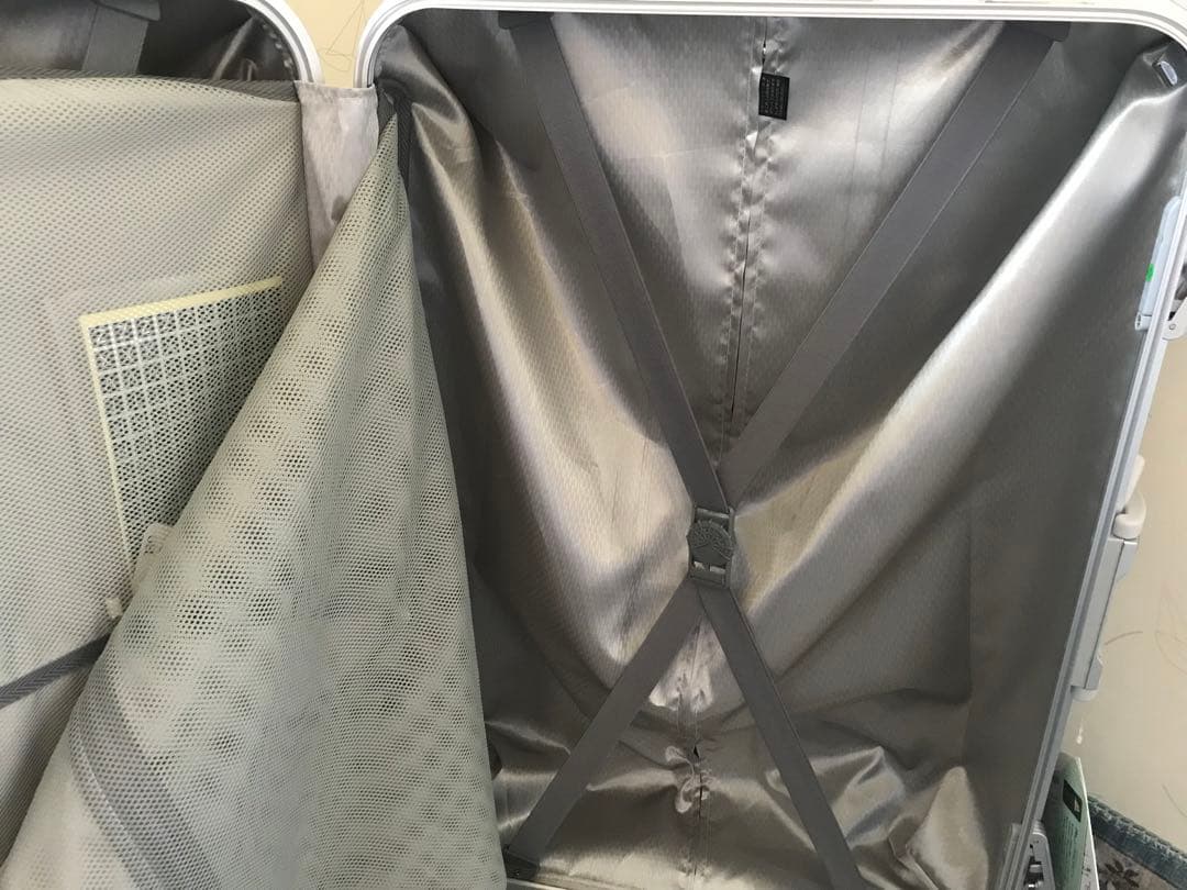 未使用スーツケース ハードキャリー 90L ホワイトカーボン TSAロック