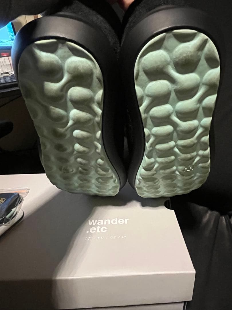 anytee wander etc. カジュアルシューズ 黒/ミント　27.0