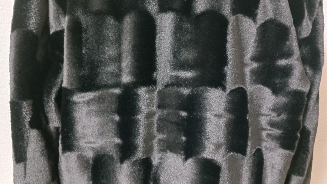 イタリア製 ミンク ＆ カシミヤ混 ファーコート 毛皮 厚手 防寒 日本サイズL