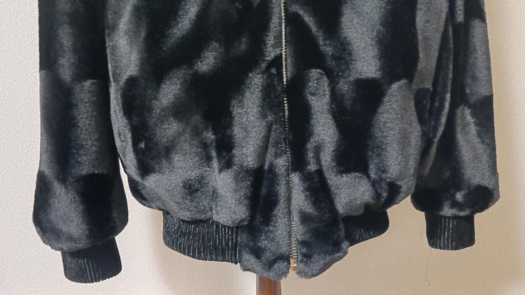 イタリア製 ミンク ＆ カシミヤ混 ファーコート 毛皮 厚手 防寒 日本サイズL