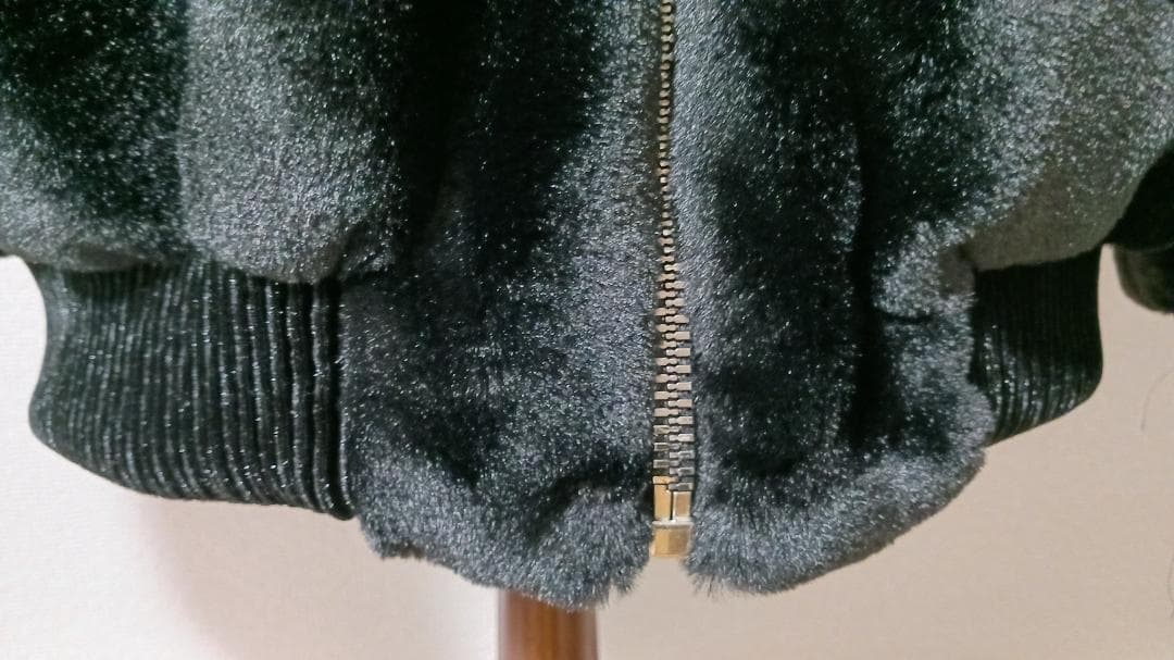 イタリア製 ミンク ＆ カシミヤ混 ファーコート 毛皮 厚手 防寒 日本サイズL