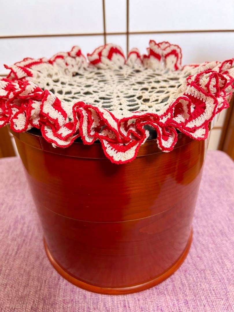 アンティーク飛騨高山春慶塗り火鉢　癒しの時間　火鉢生活に　春慶塗り丸盆付き