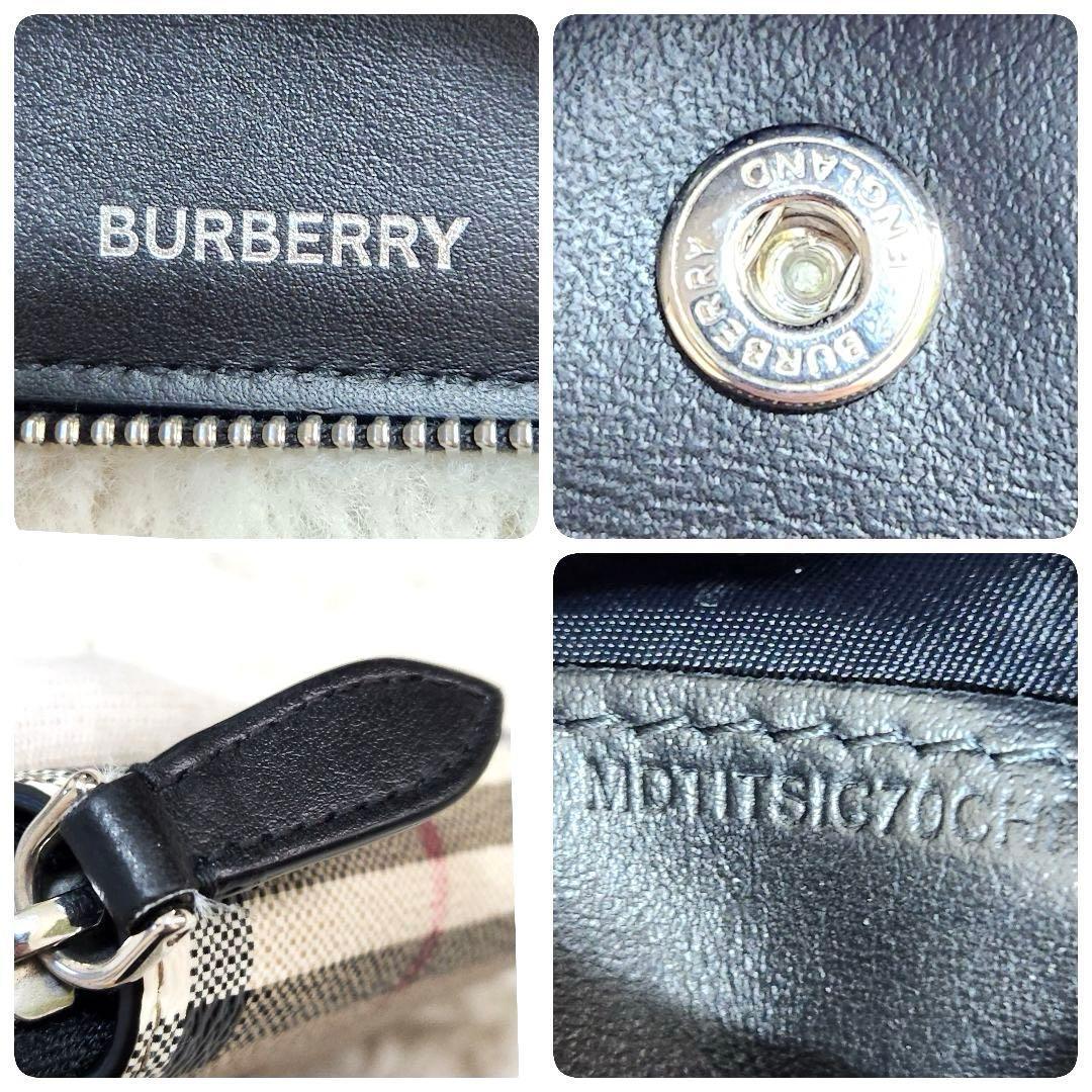 ✨極美品✨バーバリー　二つ折り　フルジップ　ノバチェック　小銭入れ　ケース
