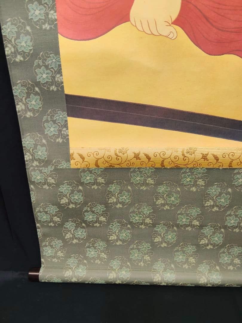 掛軸 絹本 複製工芸画 美人画 桐箱付 伝・葛飾北斎筆