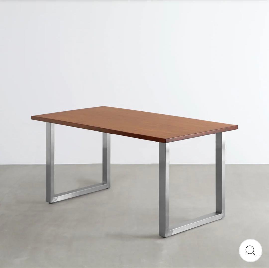 THE TABLE / ラバーウッド ブラウン × Stainless