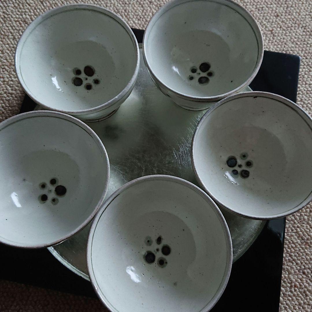 梅花文　汲出  虎渓山　水月窯 共箱入 茶器 湯呑