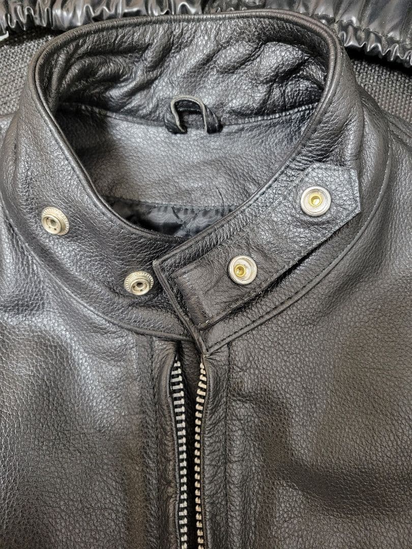 美品 本革 レザージャケット シングルライダース
