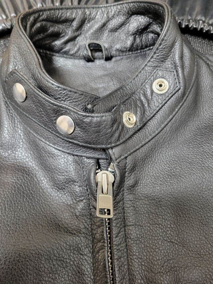 美品 本革 レザージャケット シングルライダース
