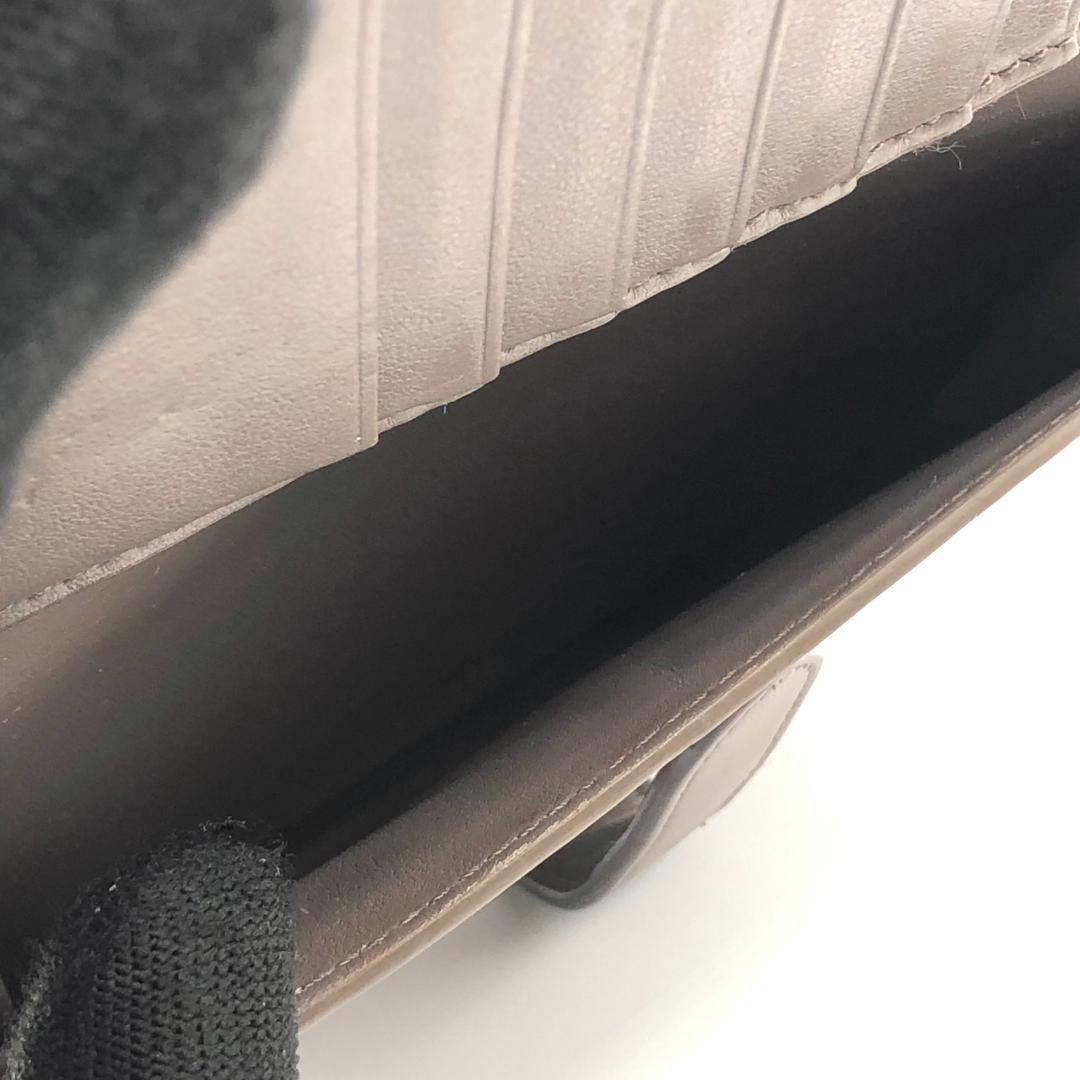 箱付き✨セリーヌ ミディアム ストラップ ウォレット 二つ折り財布 グレージュ