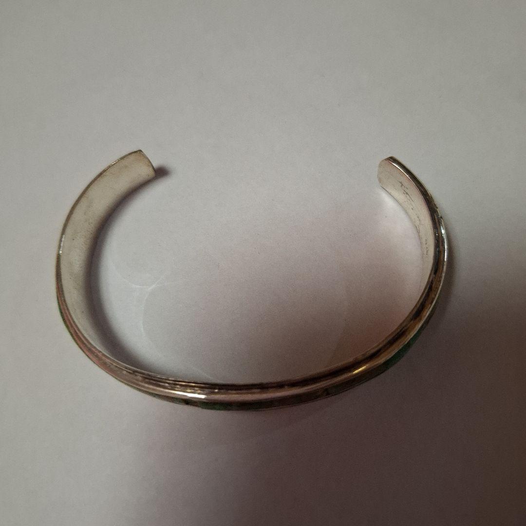 ナバホターコイズグリーン シルバーバングル