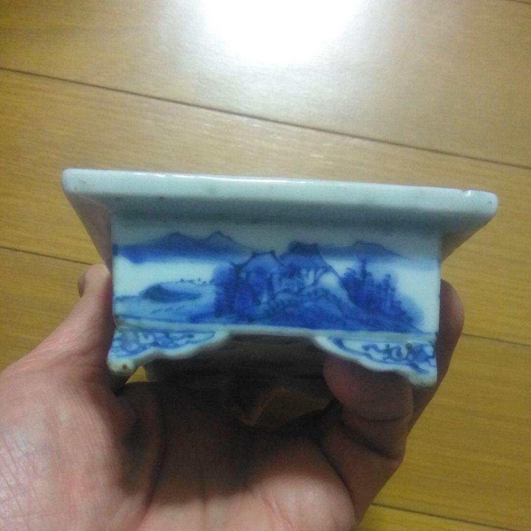 古伊万里、有田焼、染付鉢、ミニ鉢、盆栽鉢、盆栽小鉢、鉢、植木鉢、山野草鉢盆栽水盤