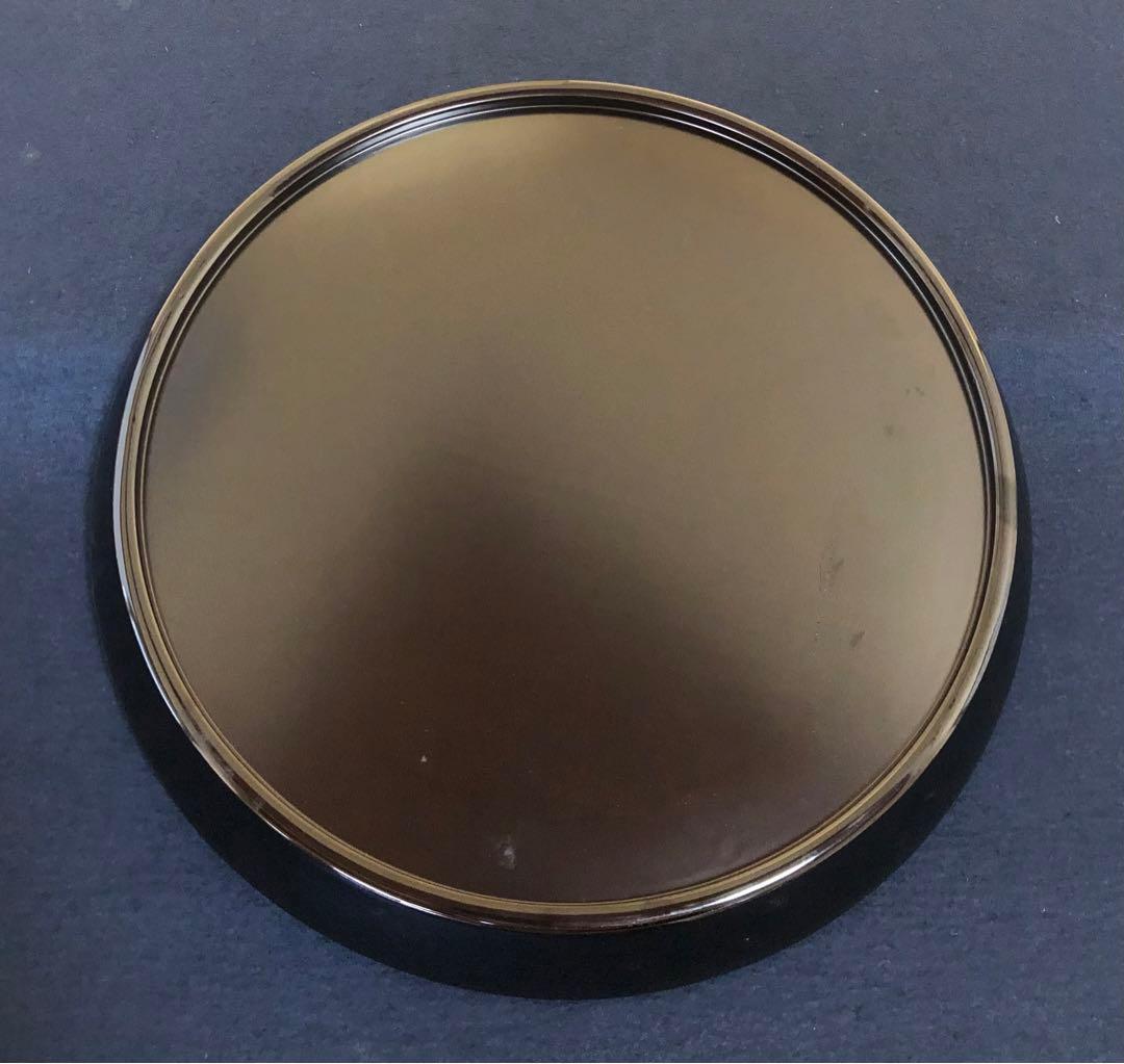 《R》茶道具 青貝入 八卦盆 塗師 一瓢斎 共箱　250820G1