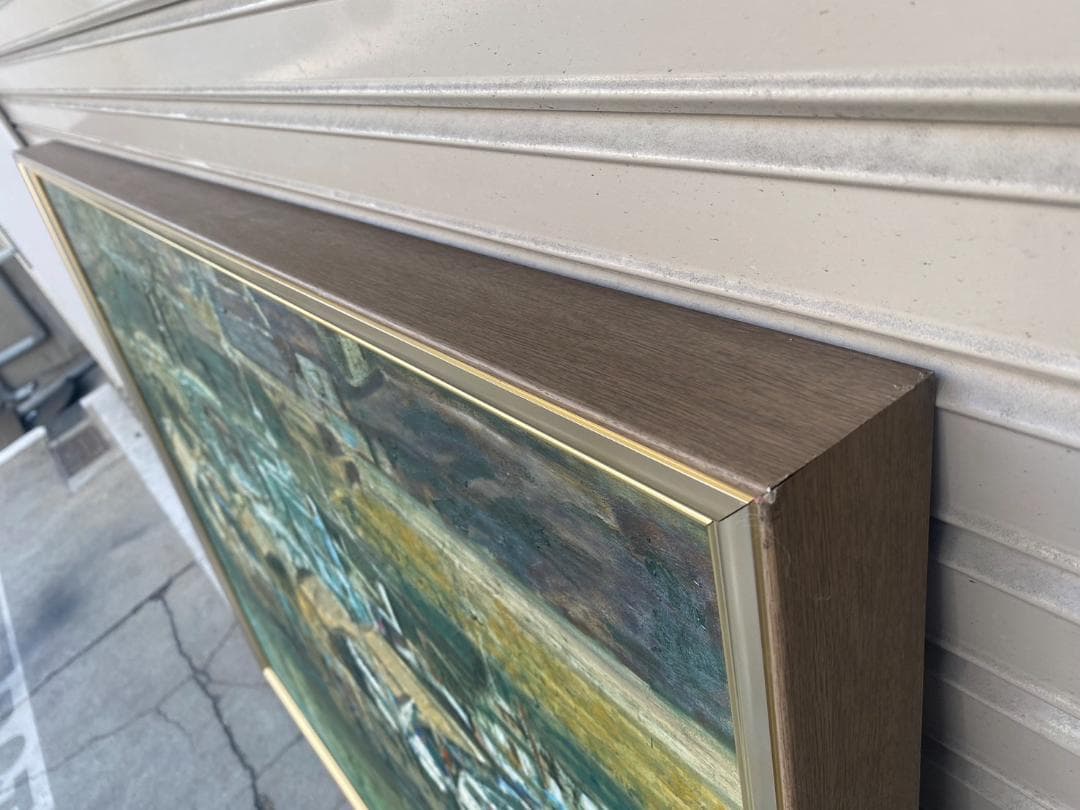 A417◆大型額装 額縁 風景画 W1800㎜ 直接引取り大阪！