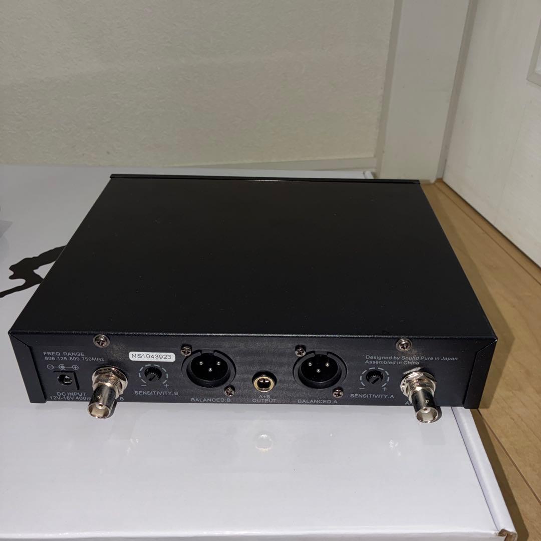 SOUNDPURE 8011IIマイク2本受信機 ワイヤレスマイクセット中古美品