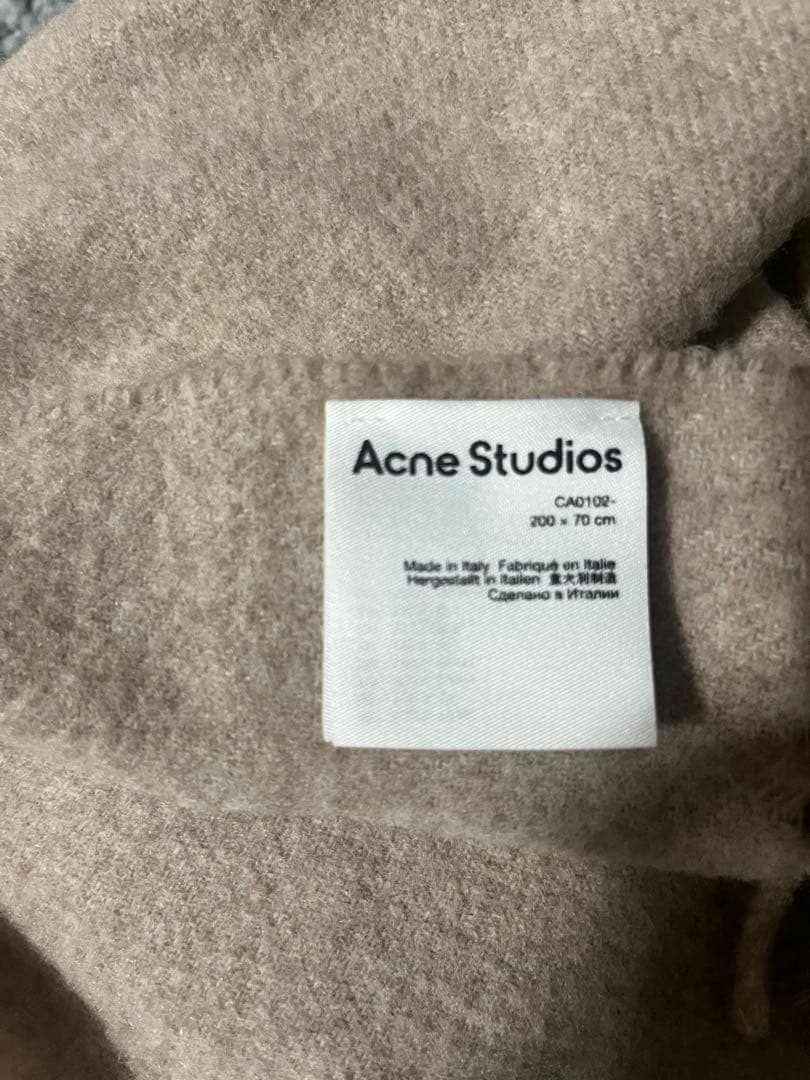 acne studiosマフラー　200cm×70cm オートミール