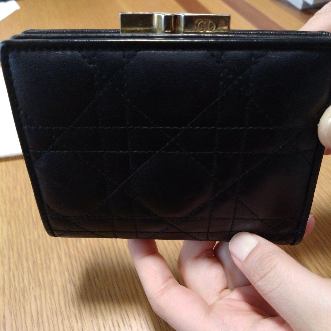 Christian Dior ブラック 二つ折り財布