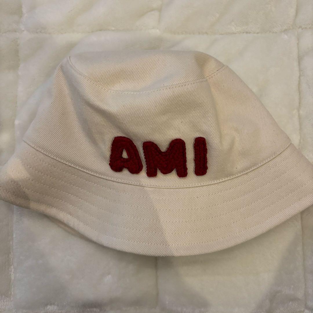 AMI バケットハット クリーム色