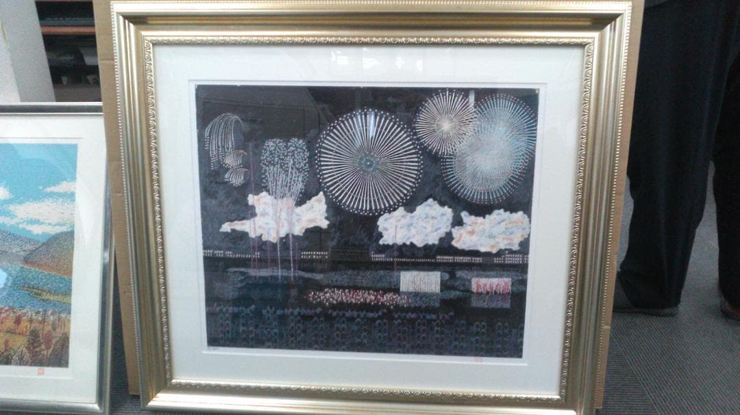 両国の花火　山下清