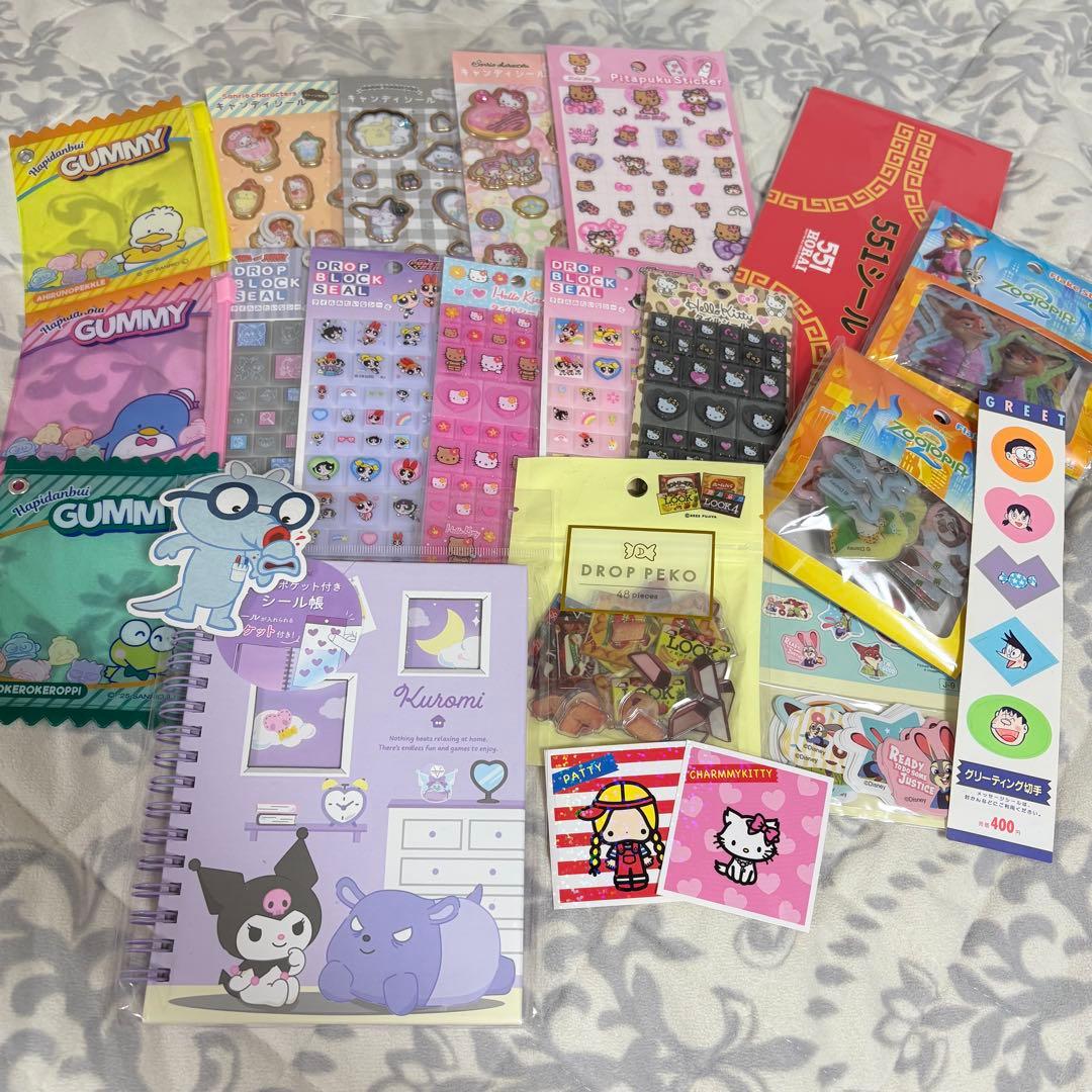 ボンボンドロップシール シール まとめ売り 100枚以上 ステッカー おはじき