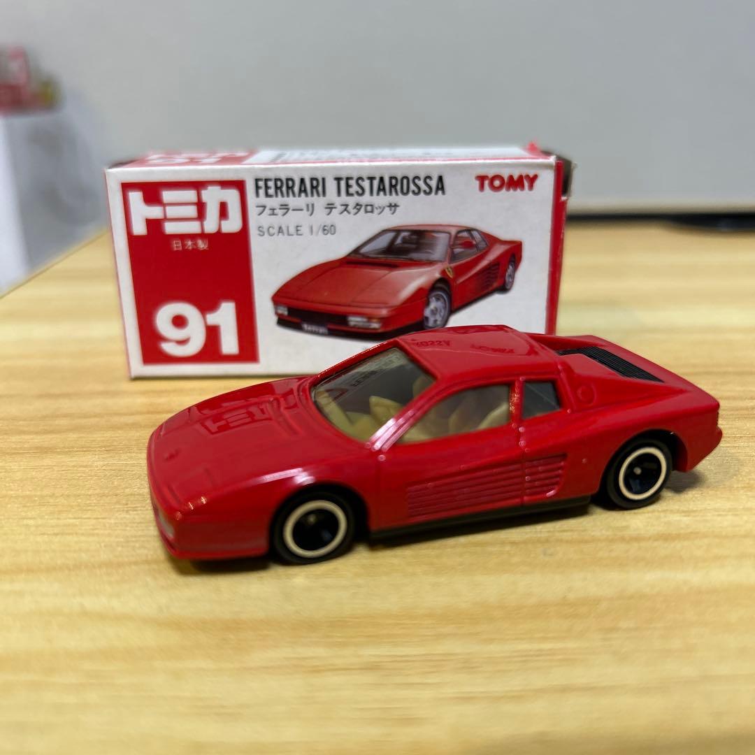日本製トミカ赤箱 フェラーリ テスタロッサ 91