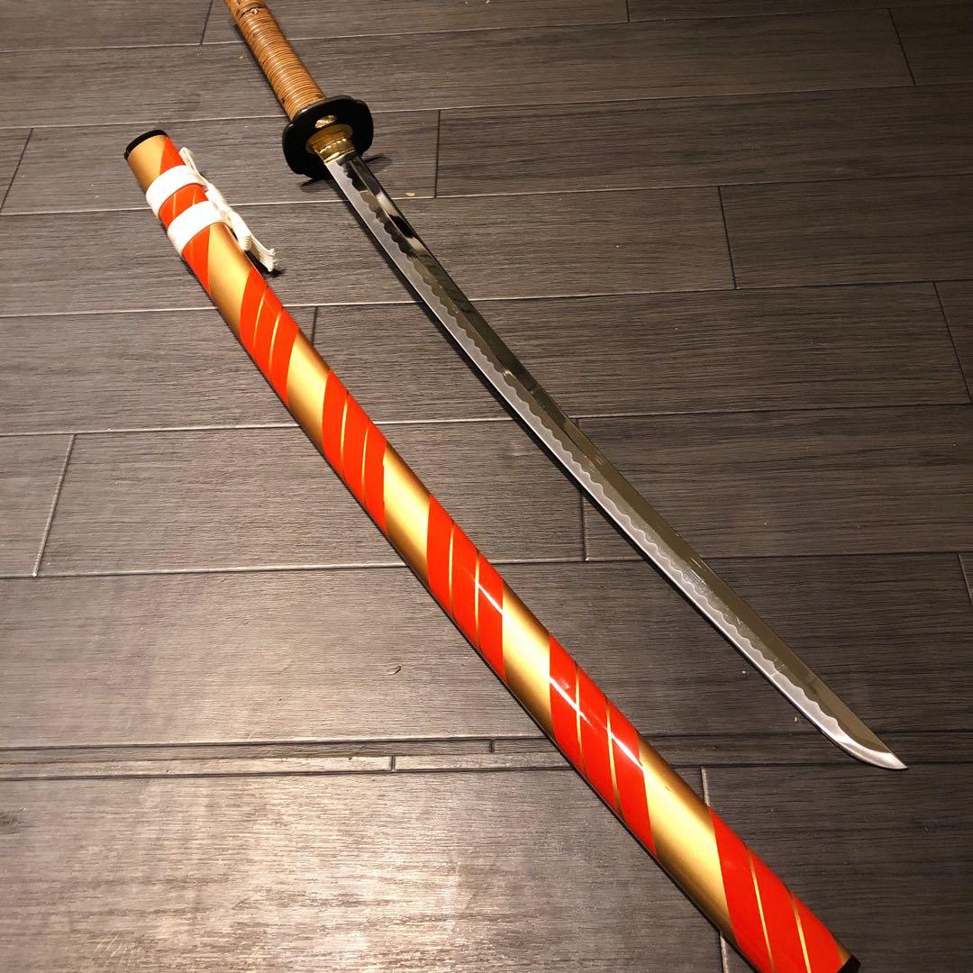 本格模造刀　居合刀　橙拵え　模造刀 日本刀　刀