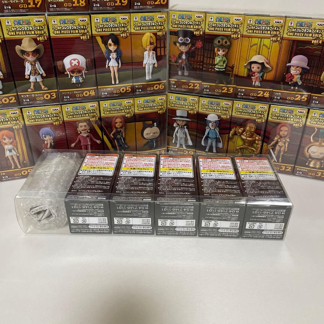 ワンピースワールドコレクタブルフィギュアFILM GOLD全35種おまけポスター