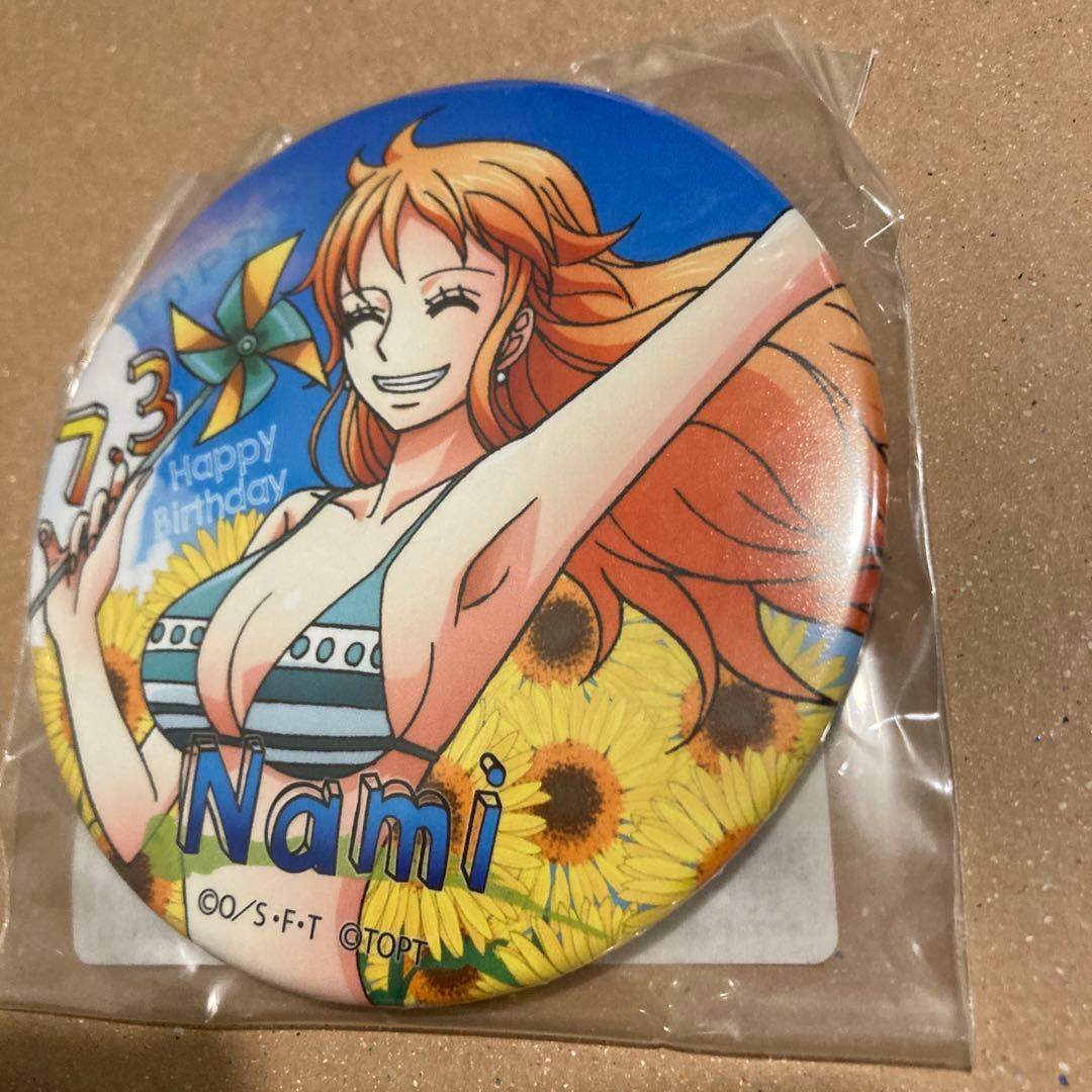 ワンピース　バースデー缶バッジ　ナミ　2020