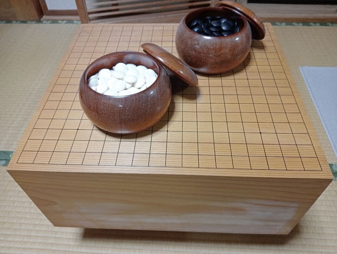 木製囲碁盤 約22cm 碁盤