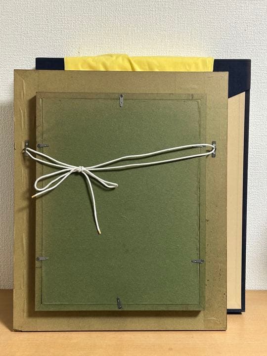 松任谷国子　猫と私　油絵　F4号