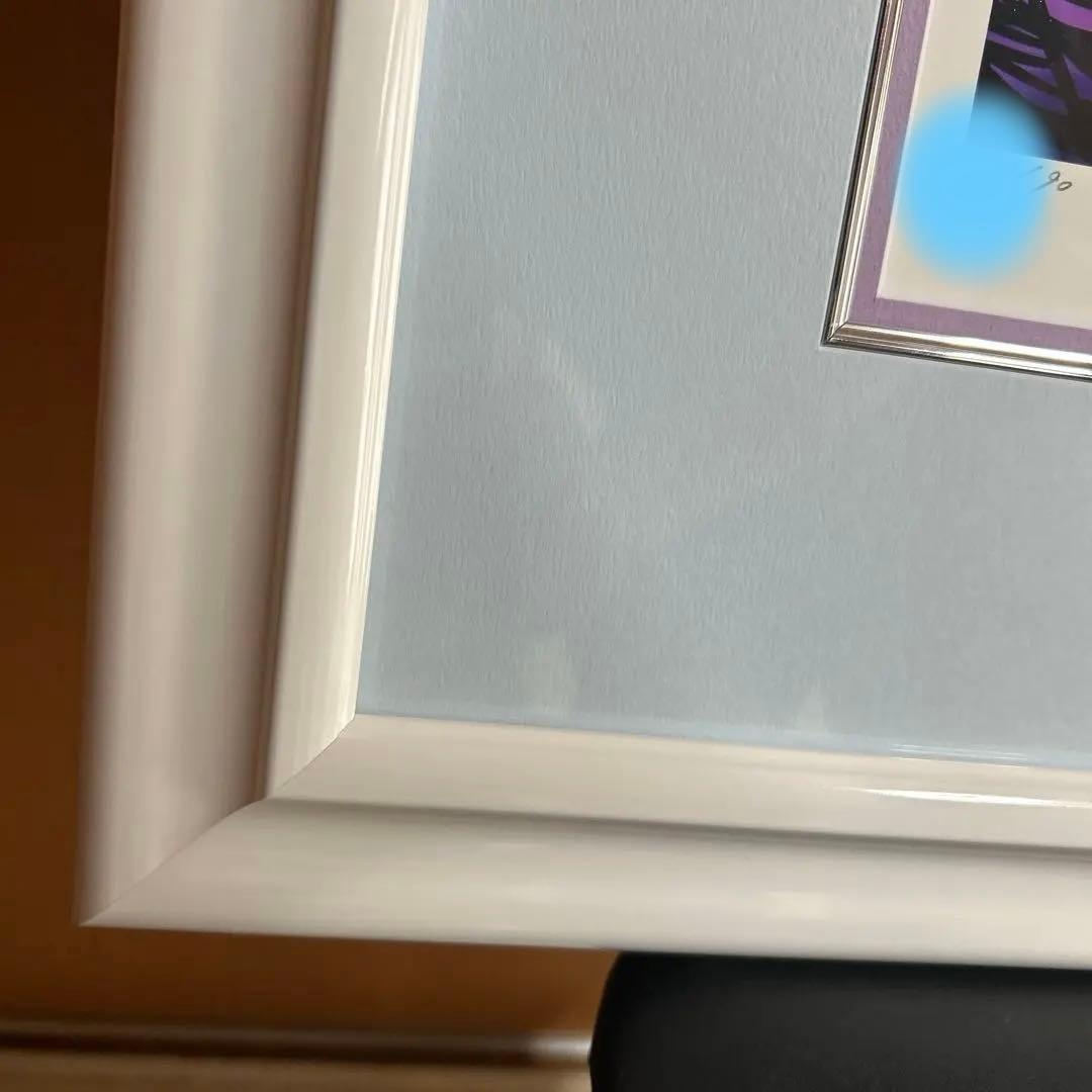 アールビバン　版画　necomi バカンスをもう一杯　ミクスドメディア　ねこみ