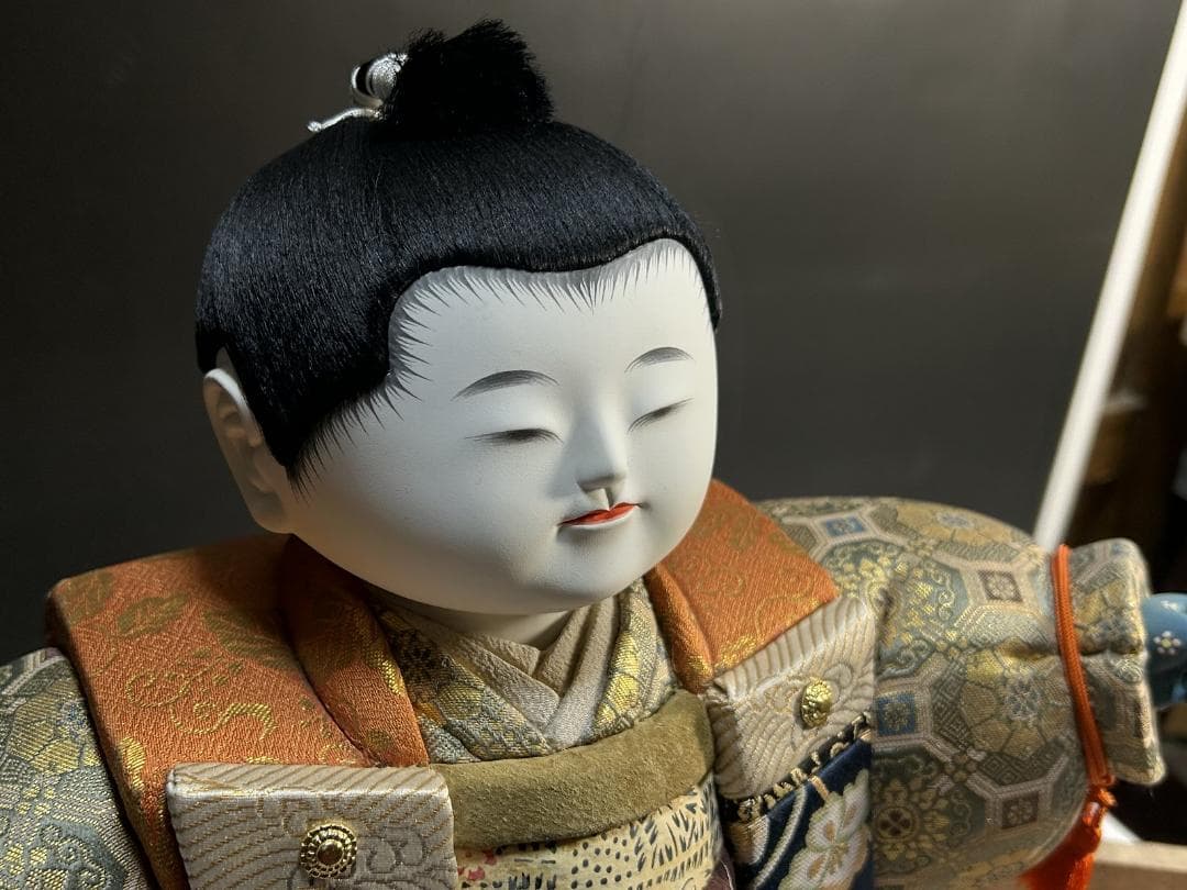 五月人形 武者人形　原米洲　節句人形　大将　将軍　侍　武者　木目込み人形　御所